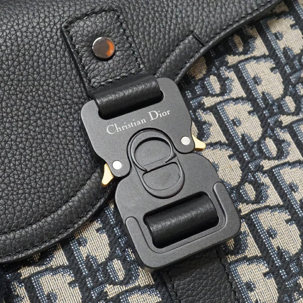 Christian Dior Oblique Saddle Messenger Bag Shoulder - Picture 7 of 11